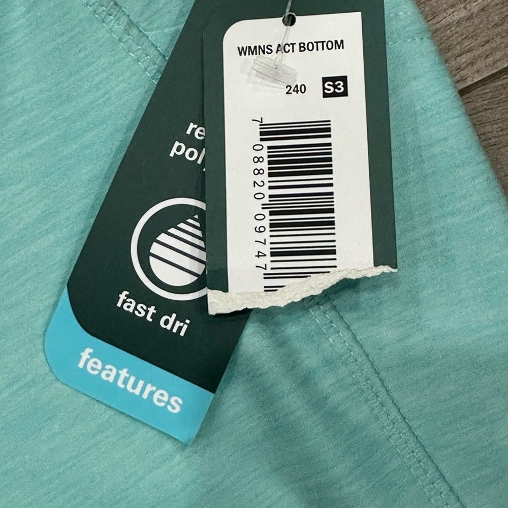 Women's MTA Sport Small Teal Pants Leggings Pull On Stretch Pockets Active NWT - Picture 8 of 9